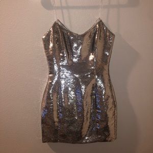 Meshki Katherine Sequin Mini Dress sz xs worn once